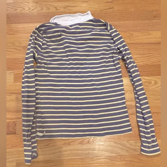 Vintage 90s American Eagle Outfitters Rugby Long Sleeve Shirt - Picture 3 of 4